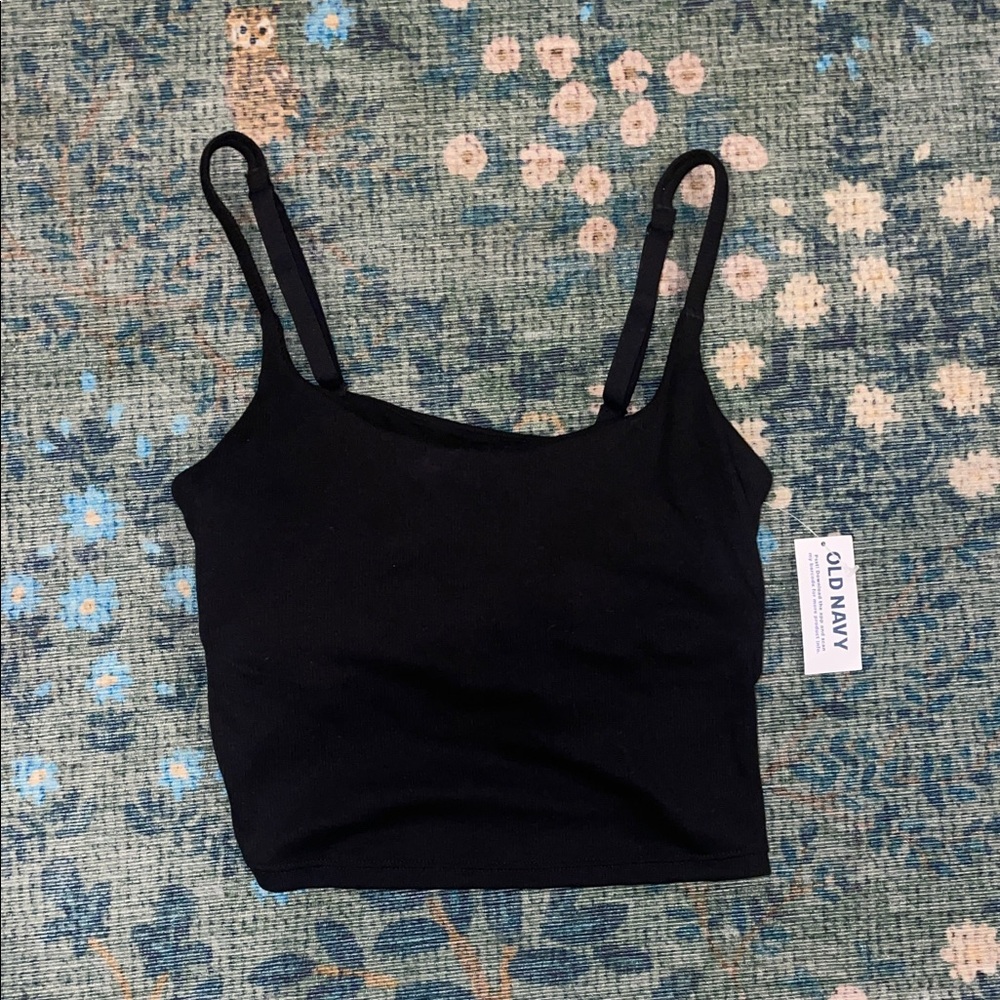 Old Navy Black Cropped Camisole